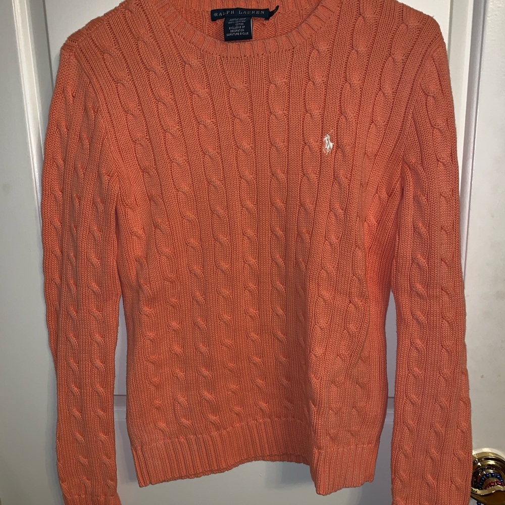 Light orange polo sweater